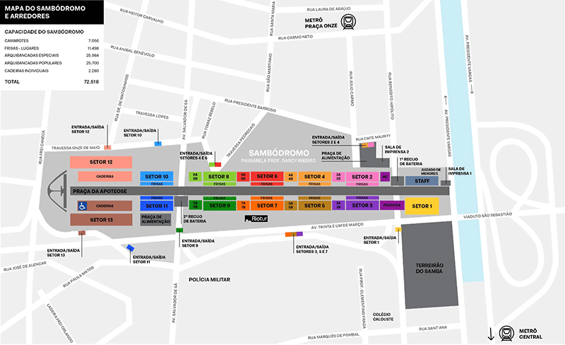 Pacote Carnaval 2025 (Desfile do Grupo Especial) - Transporte + Ingresso + Kit Folião (Setor 09 - 02/03/2025)