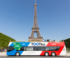 Ingresso de 02 dias no ônibus panorâmico TooT Bus Paris (Hop-on Hop-off)