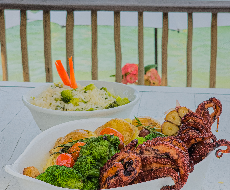 Caraúba Beach Club - com Refeição e Bebidas (Peixada Cearense com filet de Robalo)