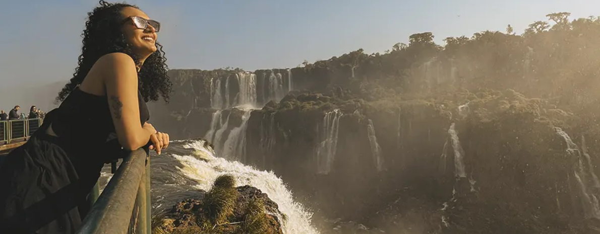 Pôr do Sol nas Cataratas do Iguaçu