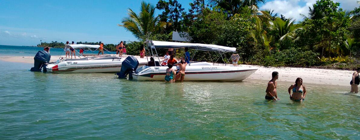 Ilhas da Baia de Camamu (Veículo de Turismo + Lancha Rápida) - Saída de Itacaré