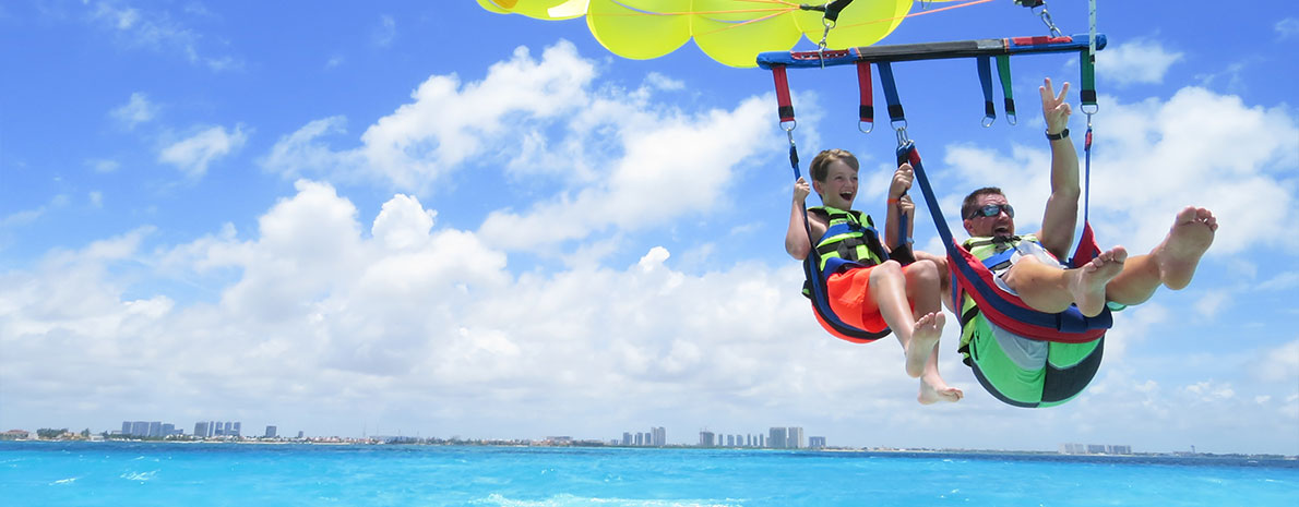 Parasailing em Cancún