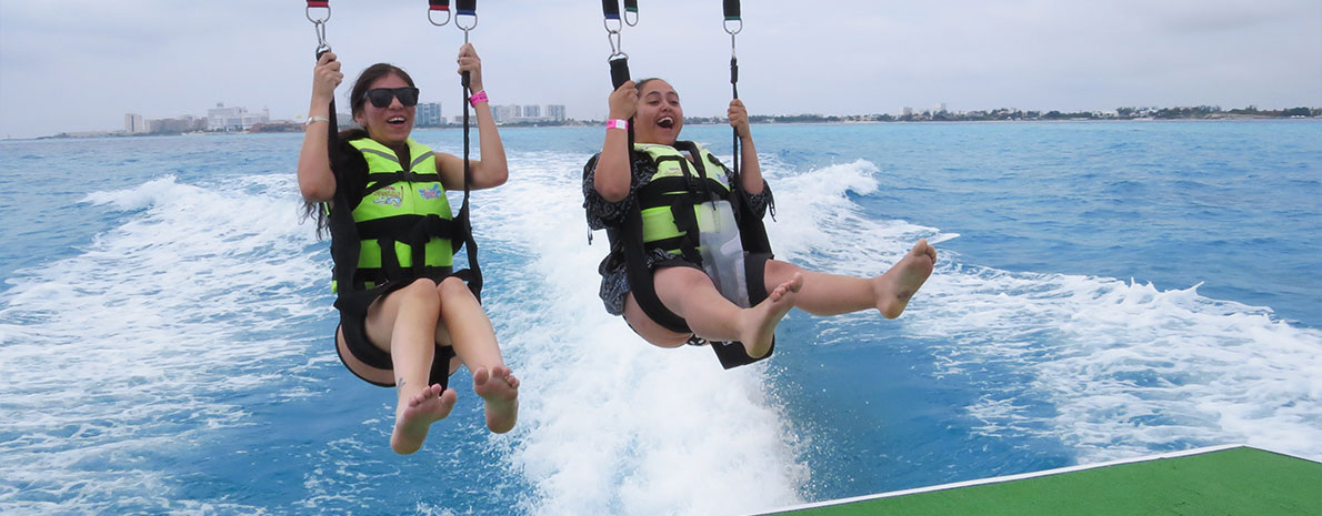 Parasailing em Cancún