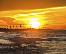 Praia de São Miguel do Gostoso com Jardineira para o Entardecer