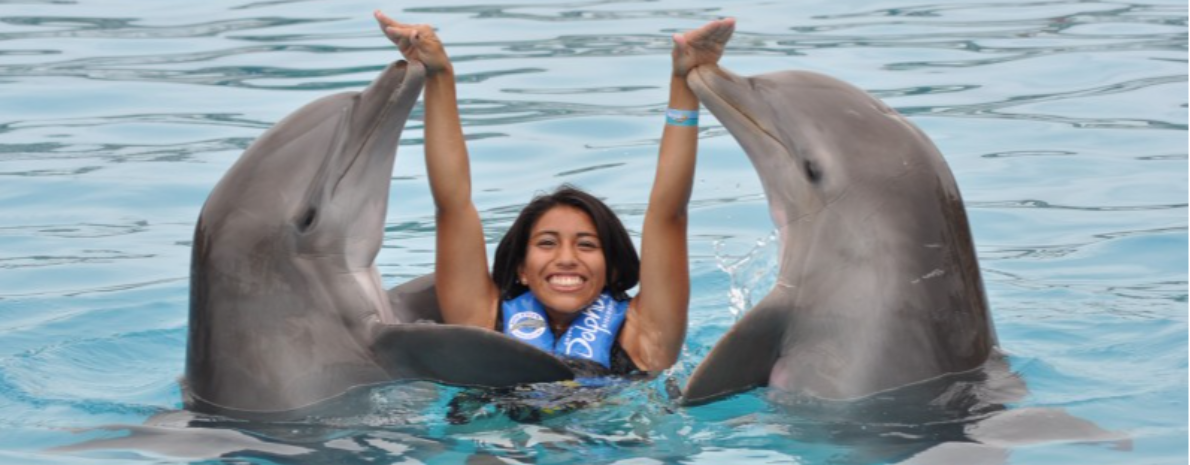 Ingresso VIP ao Parque Garrafon + Nado com 02 Golfinhos em Isla Mujeres (Saída de Cancún)