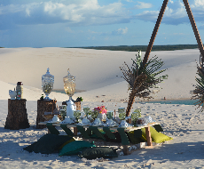 Café da Manhã nos Lençóis Maranhenses - Saída de hotéis em Atins