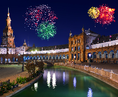 Seville night city tour with Flamenco show