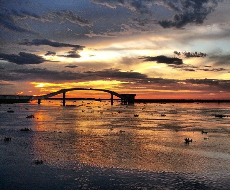 Passeio ao pôr do sol no Pantanal