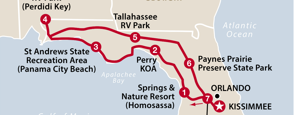 8 days in a Motorhome in Florida (Orlando/surrounding areas) - Complete Package Model C21 for up to 4 people