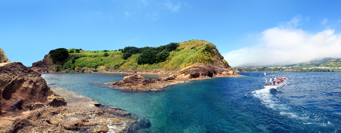 Observação de Baleias & Ilheu Vila Franca - Ilha de São Miguel, Açores (dia completo) 